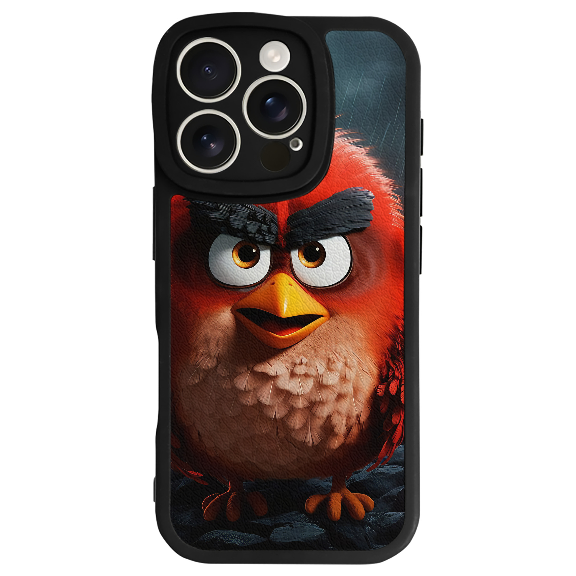 （画像用） Angry Birds アングリーバード 【iPhone 16シリーズ対応】シリコンスマホケース（レザー調） 材質：シリコン